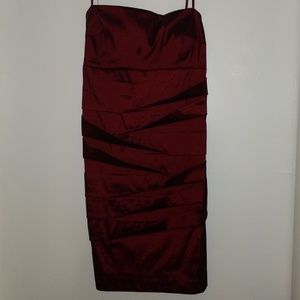 Burgundy Party Gown